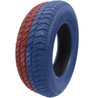 Coloured Smoke Tyre Duel Colour Blue/Red