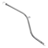 Proflow Transmission Dipstick, Steel, Chrome, TH350, 34 in. Length, Each