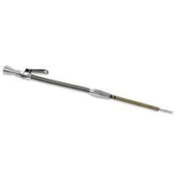 Proflow Dipstick with Tube, Engine, Braided Stainless Steel/Aluminium, For Chevrolet, Small Block, 1980-Up, Each