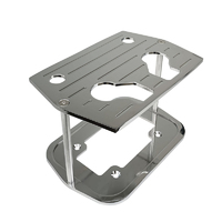 Proflow Battery Hold-Down, Aluminum, Polished, Optima 34/78 or 34 Series