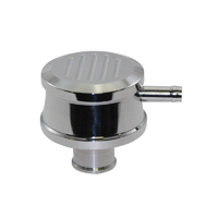 Proflow Breather Cap, Push-In with Tube Ball-Milled ,Polished Aluminum