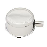 Proflow Push-In Breather Steel Chrome 2-3/4 in. Diameter with 1 inch Neck wuth Breather Tube