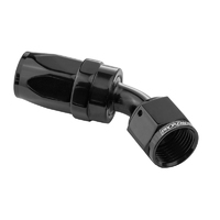 Proflow 45 Degree Hose End -10AN Hose to Female, Black