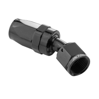 Proflow 30 Degree Hose End -08AN Hose to Female, Black