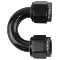 Proflow 180 Degree Female To Female Union Swivel Hose End -06AN, Black