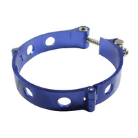 Aluminium Silicone Hose Piping Clamp 4' Blue