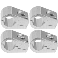 Proflow Aluminium 5/16in. Single Hose Line Clamp, 4 Pack