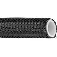 Proflow Black Stainless Steel Braided PTFE Hose -08AN 1 Metre bulk