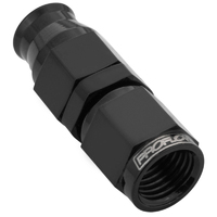 Proflow Black Steel Straight Hose End Hose End -04AN For PTFE