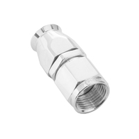 Proflow Aluminium Straight Hose End Hose End -08AN For PTFE, Polished