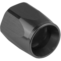 Proflow Replacement Hose End Socket Nut -06AN, Aluminium, Black