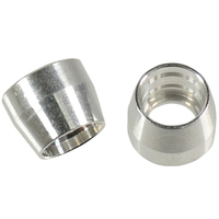 Proflow Aluminium Olive Insert Aluminium For -08AN PTFE Line (Qty 5)