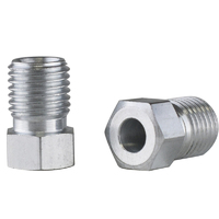 Proflow Brake Hard Line Tube Nut 3/8"in-24 For 3/16in. Pipe, Qty 2