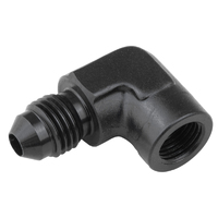 Proflow Female 90 Degree Adaptor 1/8in. NPT To Male -03AN, Black