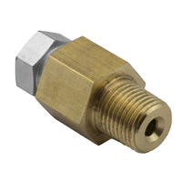 Proflow Line Lock Hose Fitting Kit, 1/8" NPT to 3/8-24 Inverted Flare, Suits  3/16" Tube