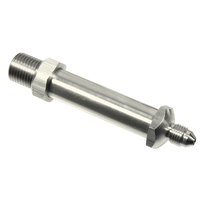 Proflow Stainless Steel Through Frame Bulkhead Hose End 2-3/8in., 1/8in. NPT To -03AN Male, 2Pc
