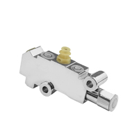 Proflow Brake Proportioning Valve, Fixed, Dual Inlet, 3 Outlets, Chrome Front/rear Disc Brakes