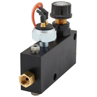 Proflow Adjustable Proportioning Valve Block , brake switch , Black Aluminium, Kit