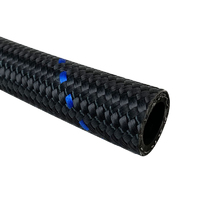 Proflow Hose, Black Nylon Braided -06AN, 3/8in., 1 Metre Length