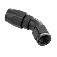 Proflow Fitting Hose End 45 Degree Full Flow -16AN, Black