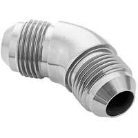 Proflow 45 Degree Union Flare Adaptor Fitting -04AN, Polished