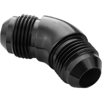 Proflow 45 Degree Union Flare Adaptor Fitting -12AN, Black