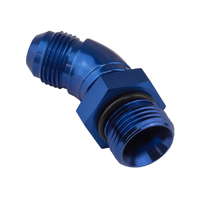 Proflow 45 Degree Male Fitting Orb Hose End To -04AN, Blue