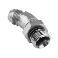 Proflow 45 Degree Male Fitting Orb Hose End To -04AN, Polished