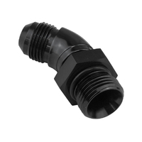 Proflow 45 Degree Male Fitting Orb Hose End To -06AN, Black