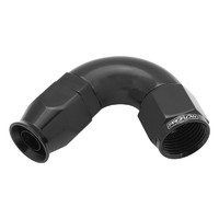 Proflow 120 Degree Fitting Hose End AN8 Suit PTFE Hose, Black