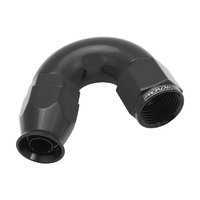 Proflow 150 Degree Fitting Hose End AN4 Suit PTFE Hose, Black