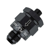 Proflow EFI Fuel Check Valve M12 x 1.25 To -08AN, Black
