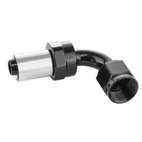 Proflow Crimp Hose End 90 Degree -12AN, Black