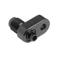 Proflow Engine Steam Line Fitting, Male, -04AN, Black, For Holden LS, Each