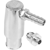Proflow Billet Aluminium Valve Cover PCV Valve Kit, Barb or AN Fitting, Polished