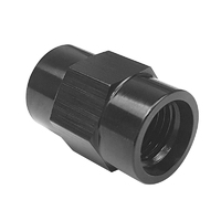 Proflow Gauge Adapters, Female AN6 To Female 1/8 NPT, Convert AN6 Male To Accept  Fuel Pressure Gauge, Aluminium, Black 