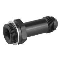 Proflow Fitting Inlet Fuel Adaptor Male Holley Fuel Bowl 7/8 x 20 -08AN 2in., Black