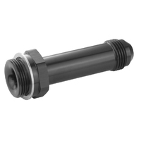 Proflow Fitting Inlet Fuel Adaptor Male Holley Fuel Bowl 7/8 x 20 To -08AN Male 3in., Black