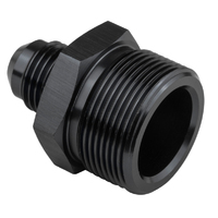 Proflow Fitting, Inlet Fuel Straight Adaptor Quadrajet Male -06AN To 1in. x 20, Black