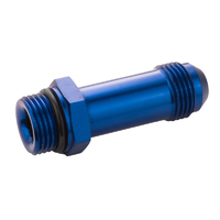 Proflow Quick Release Fuel Fitting Holley Inlet Feed -08AN Male To -08AN Male 2in., Blue