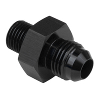 Proflow Fitting Adaptor Male 12mm x 1.25mm To Fitting Adaptor Male -08AN, Black