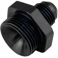 Proflow Fitting Adaptor Male 22mm x 1.50mm To Fitting Adaptor Male -08AN, Black