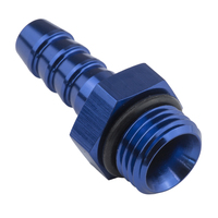 Proflow Fitting adaptor AN 10 Male Hose End To 5/8in. Barb, Blue