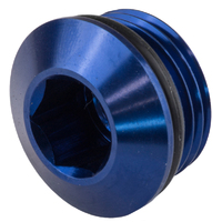 Proflow AN Port Plug, Low Profile Allen Key M10 x 1.0, Blue