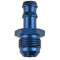 Proflow 8mm Fitting Male Barb To -06AN Adaptor, Blue