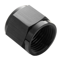 Proflow Aluminium Tube Nut AN For 1/4in. Tube, Black