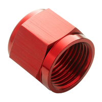 Proflow Aluminium Tube Nut AN For 1/4in. Tube, Red