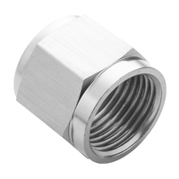 Proflow Aluminium Tube Nut AN For 5/8in. Tube, Silver