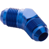 Proflow Male Flare Union Adaptor -12AN 45 Degree Union, Blue