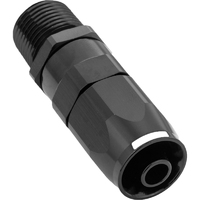 Proflow Fitting, Male Hose End Straight 1/4in. NPT To -08AN Hose, Black